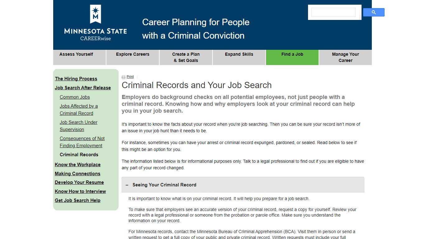 Criminal Records and Your Job Search